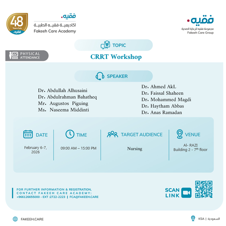 Continuous Renal Replacement Therapy Workshop