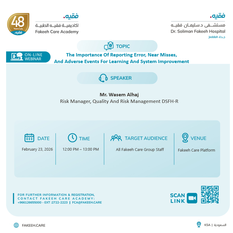 The Importance Of Reporting Error And Near Misses And Adverse Events For Learning And System Improvement
