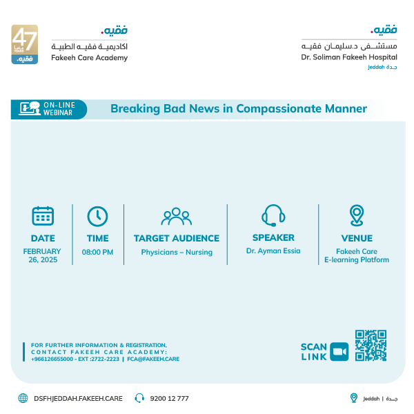Breaking Bad News in Compassionate Manner webinar