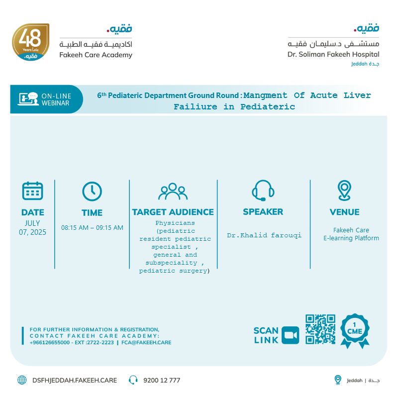 6th Ground Round Pediatric Mangment Of Acute Liver Failiure in Pediateric
