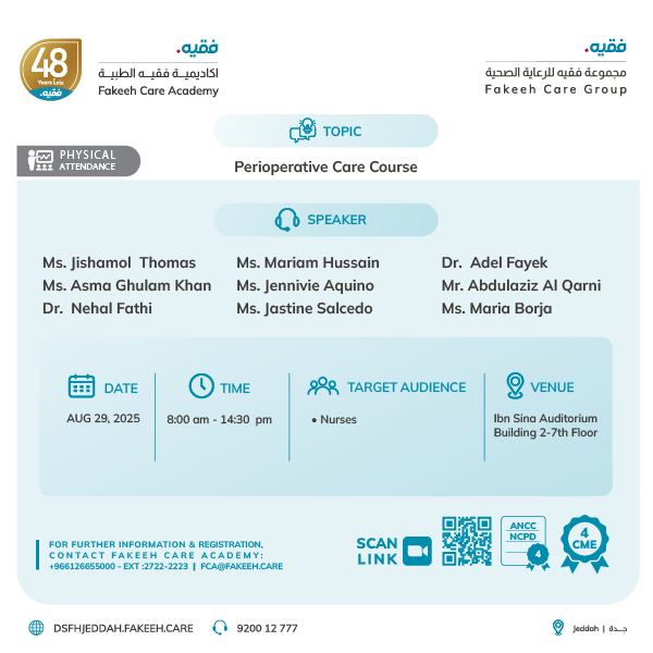 Perioperative management Workshop