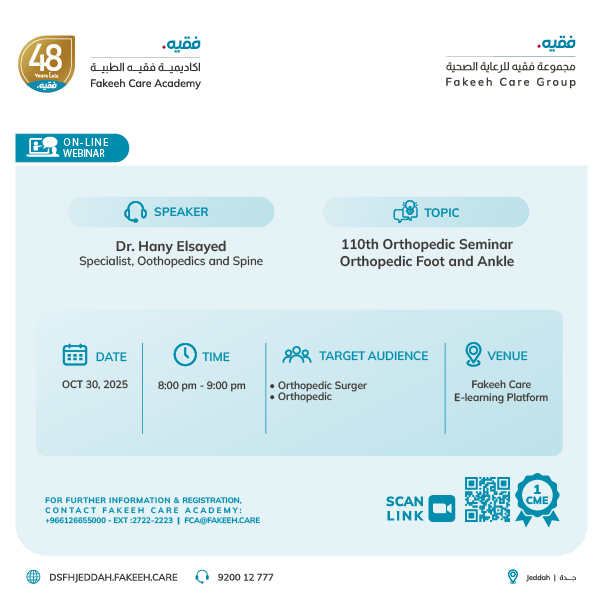 110th Orthopedic Seminar Orthopedic foot and ankle